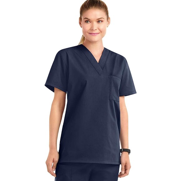 Strictly Scrubs Unisex Classic Scrub Set (Navy, XL) - Picture 5 of 6